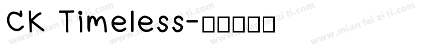 CK Timeless字体转换